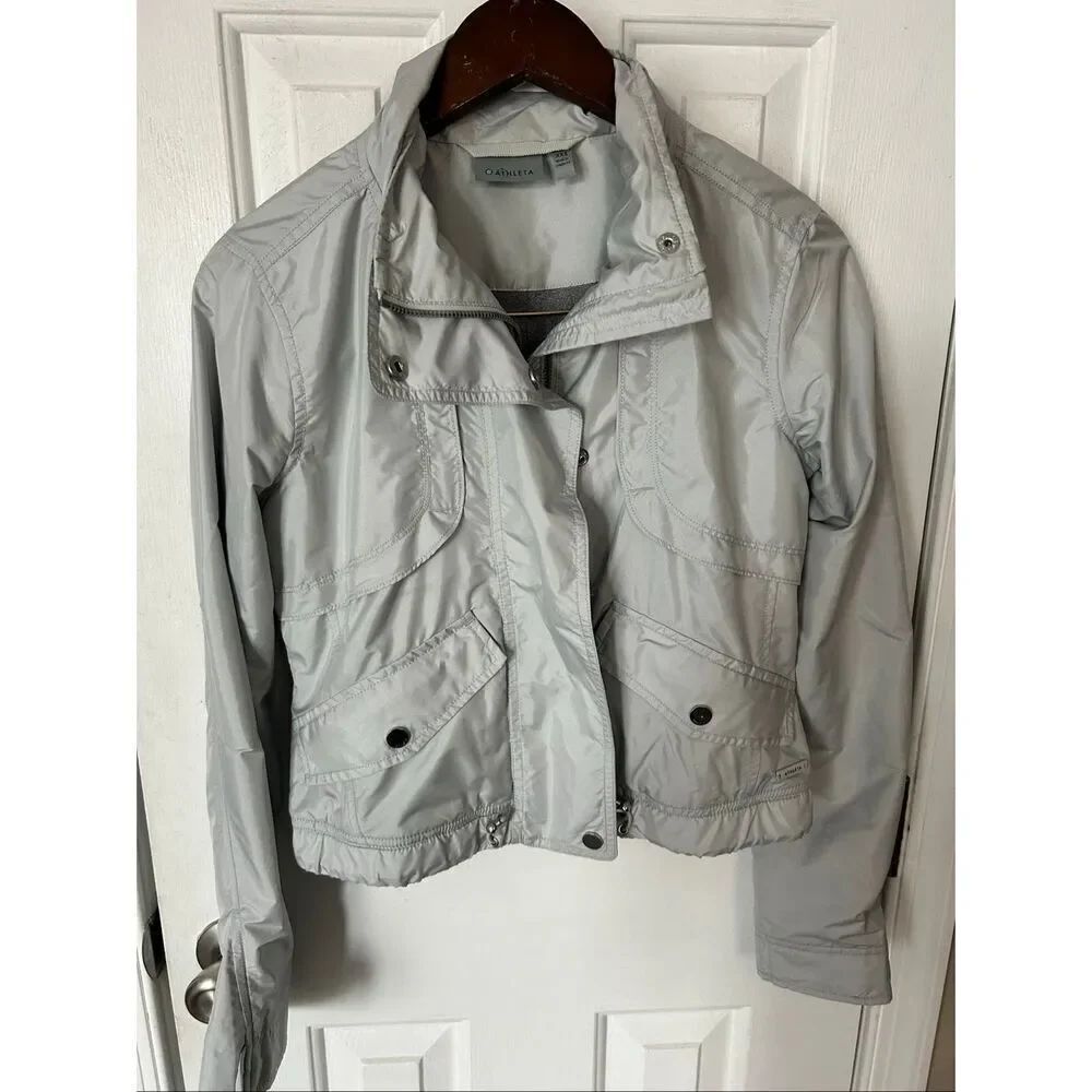 Athleta Women’s Gray/Silver Jacket Windbreaker Size xxs